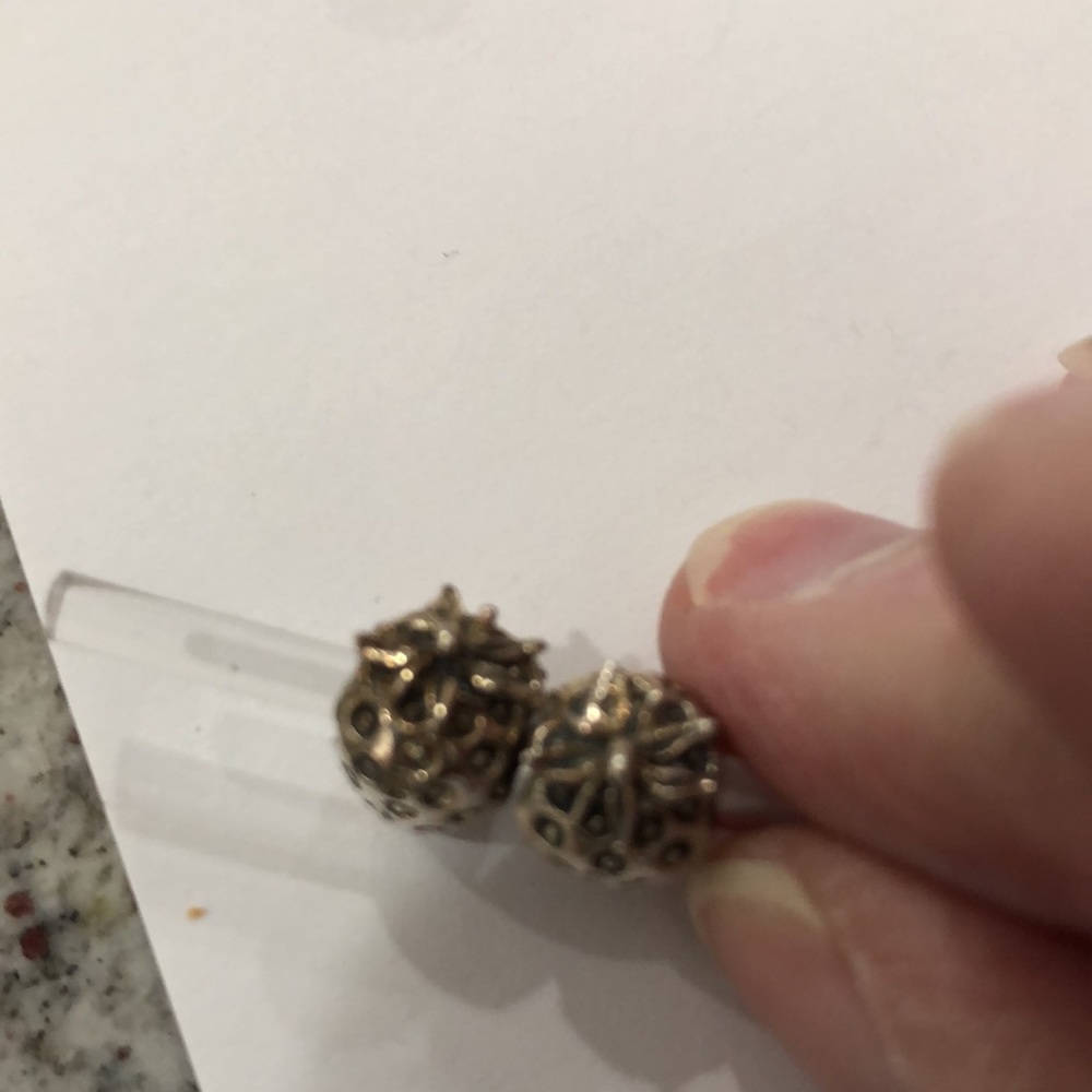 Sterling Silver Strawberry Beads View 2